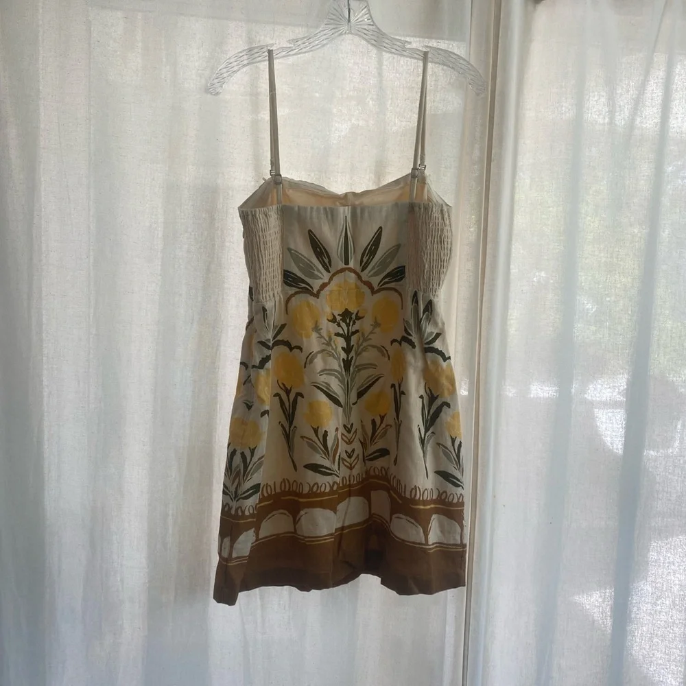 Abercrombie & Fitch Strapless Linen-Blend Skort - Picture 2 of 8